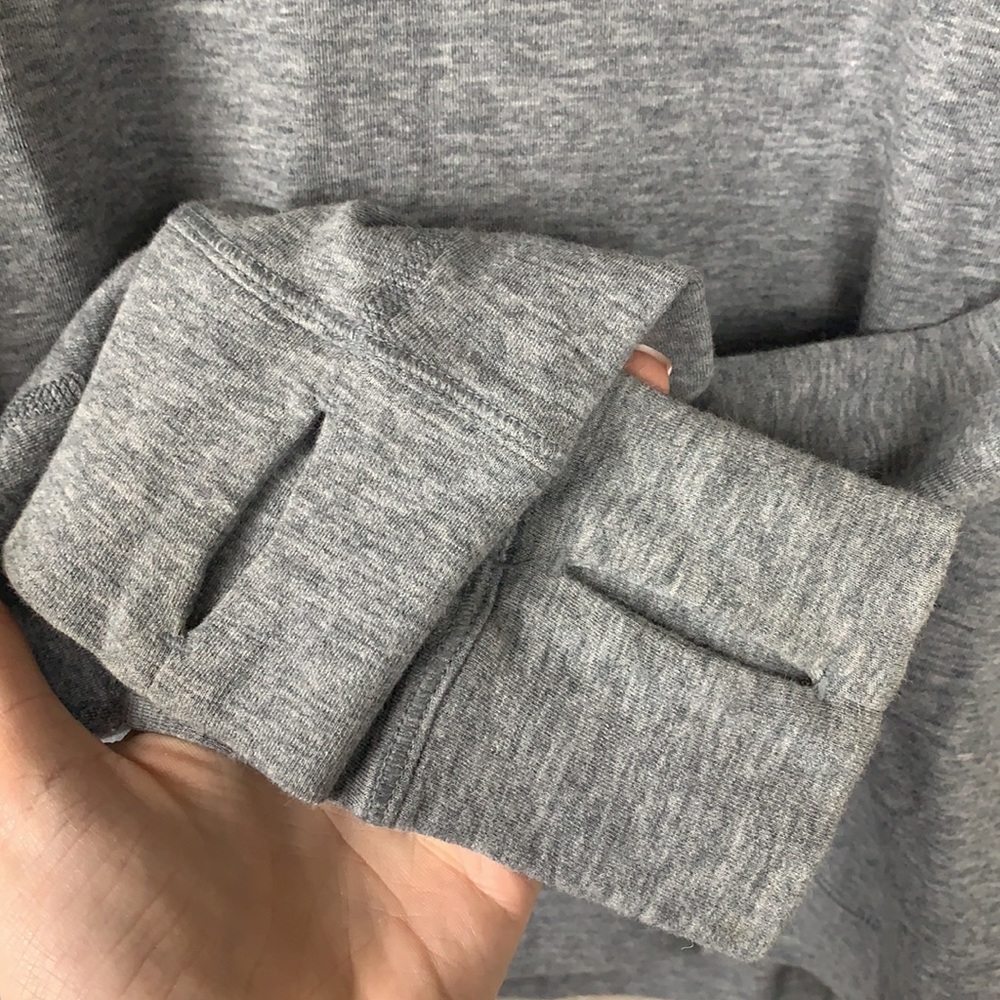Lululemon Double Up Reversible Long Sleeve - Heathered Slate/ Modern Stripe - Picture 9 of 14